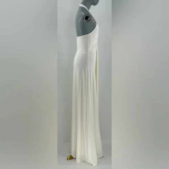 MISHA COLLECTION NWOT The Jennifer Cupro Maxi Dress, Ivory - Sz L MISHA COLLECTION NWOT The Jennifer Cupro Maxi Dress, Ivory - Sz L